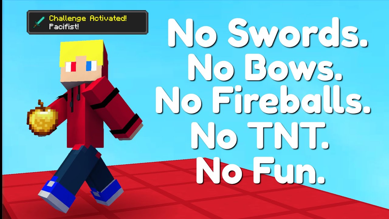 The Hypixel Bedwars Pacifist challenge...