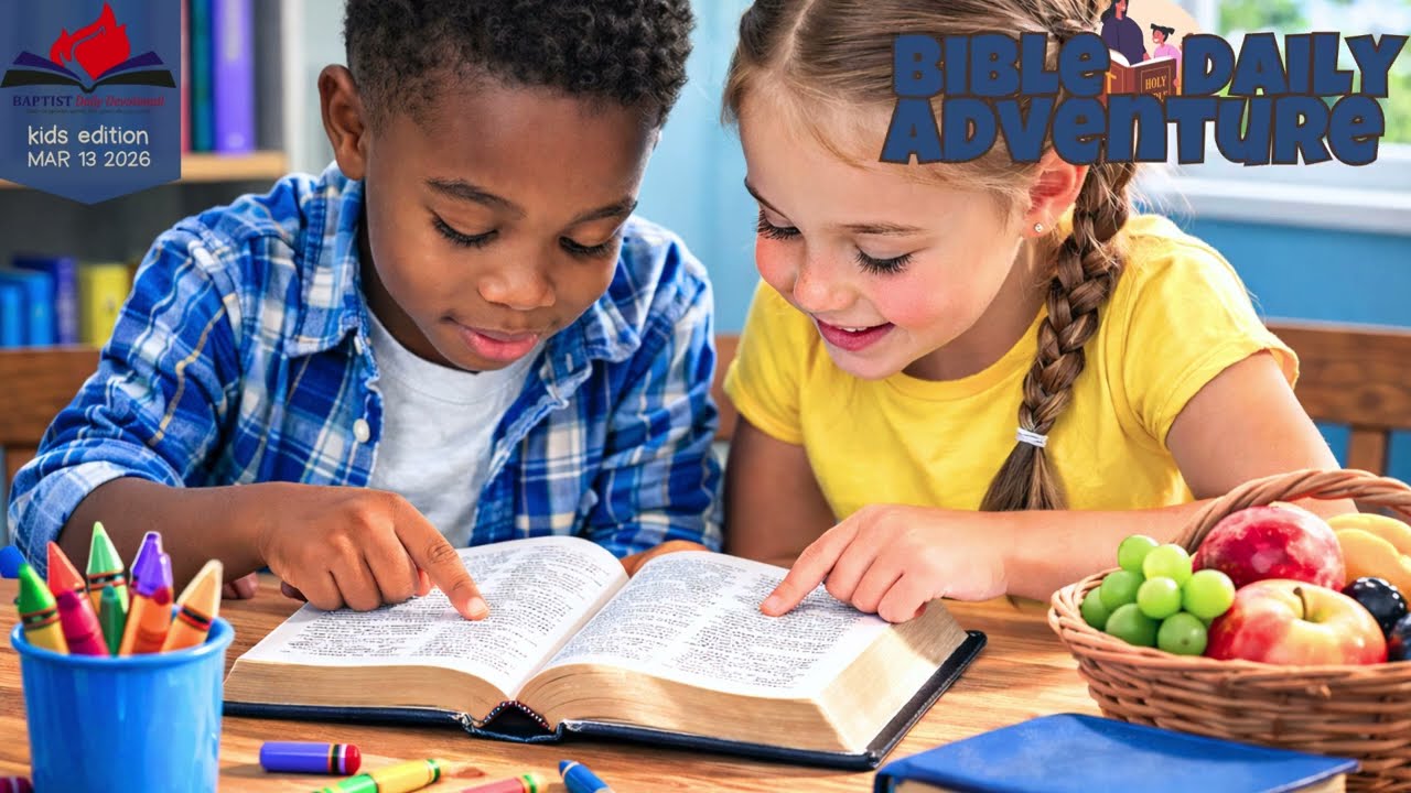 BIBLE DAILY ADVENTURE - Kids' edition of Baptist Daily Devotional 20260313