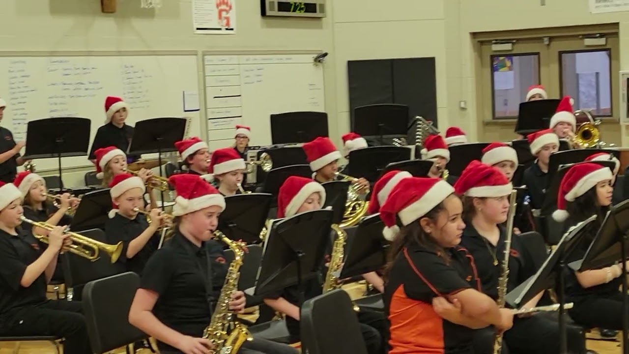 Evergreen MS 7th Grade Band--Christmas Concert 2025