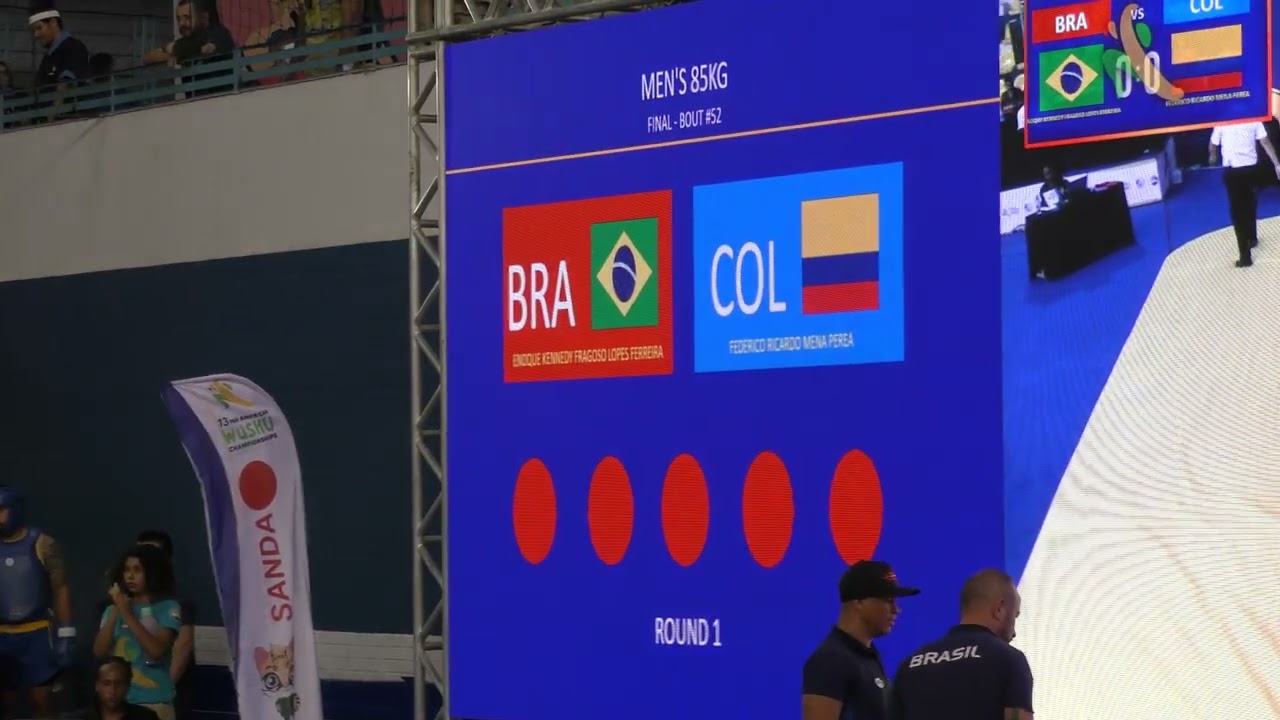 13th Pan American Wushu Championships Sanda Men's 85kg - Brazil vs. Colombia