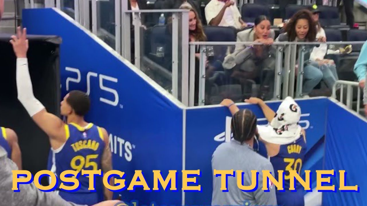 📺 Postgame tunnel: Iguodala, Livingston, Klay, Stephen/Ayesha Curry, Gary Payton II honors military