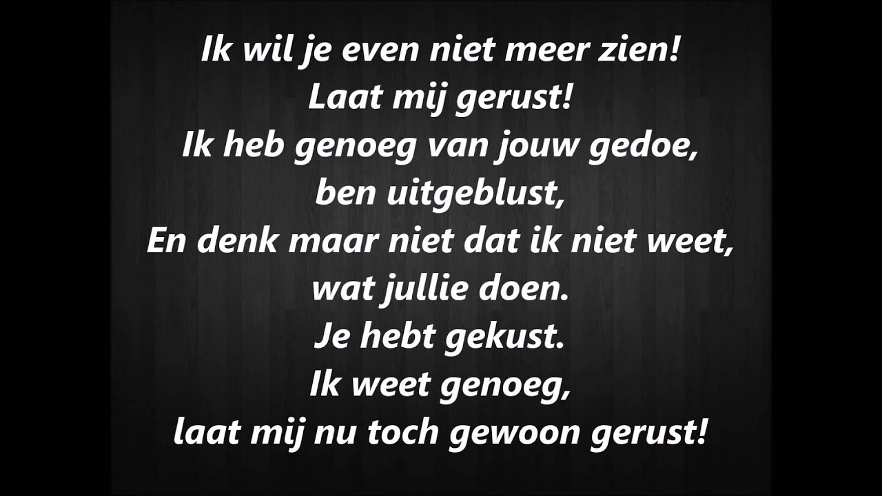 Bab- Laat mij gerust ( Lyrics - Songtekst )
