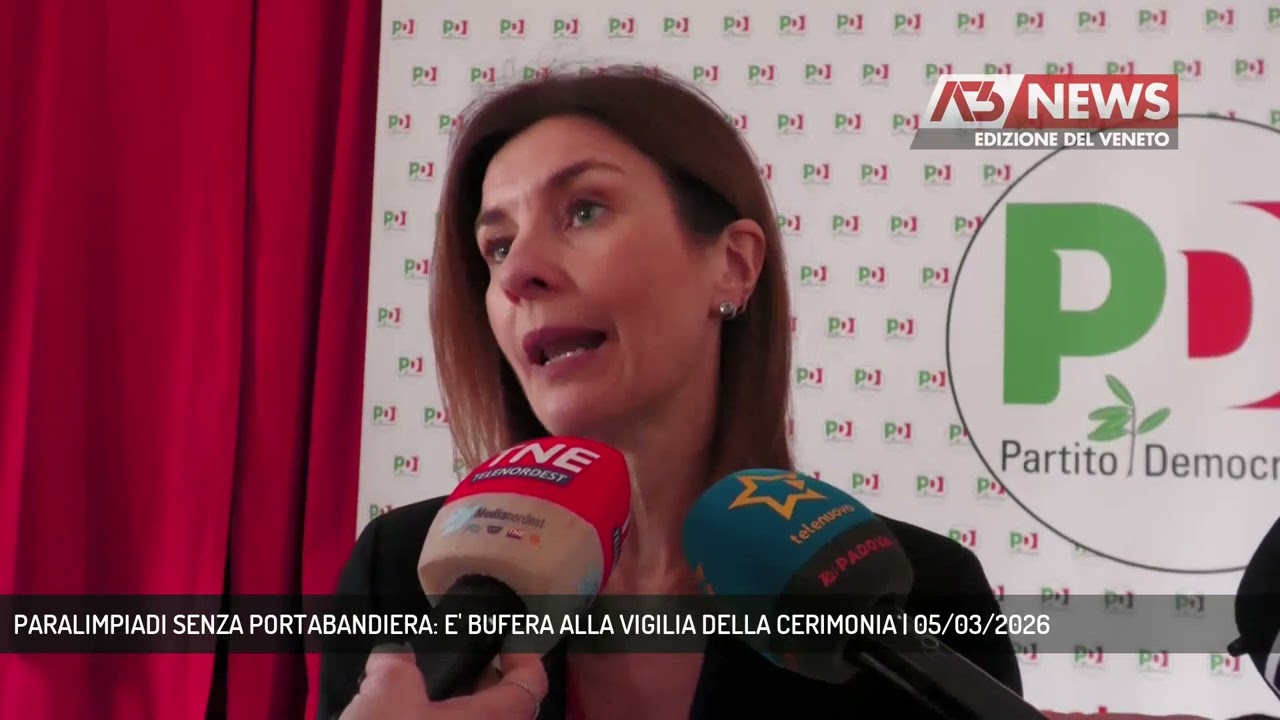 PARALIMPIADI SENZA PORTABANDIERA: E' BUFERA ALLA VIGILIA DELLA CERIMONIA | 05/03/2026
