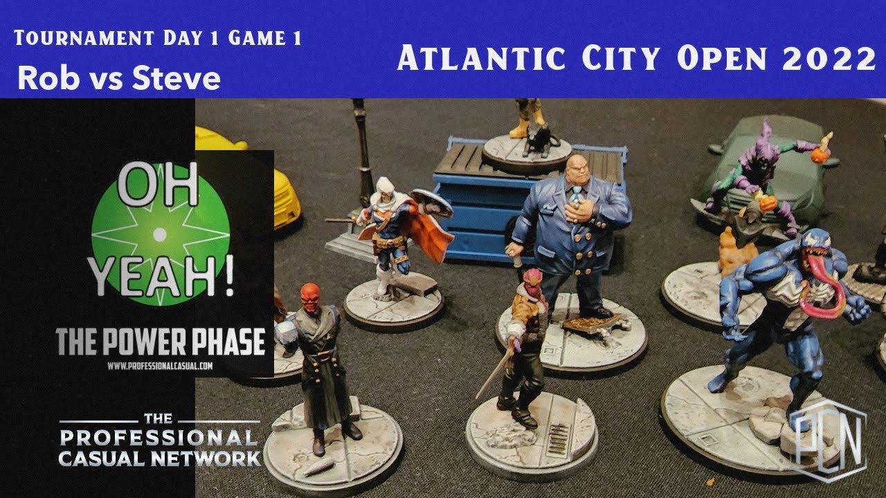 Marvel Crisis Protocol ACO Tournament Day 1 Game 1 Rob vs Steve PWN