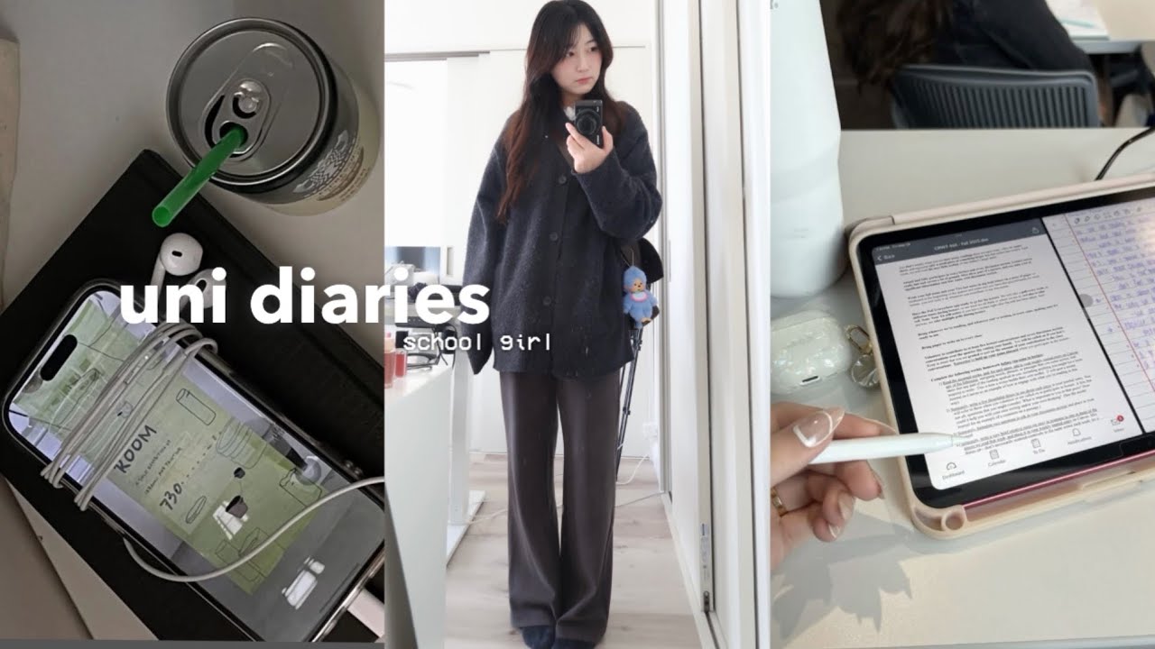 uni vlog : 大学3年生の4日間vlog🏫| ootd, grwm💌