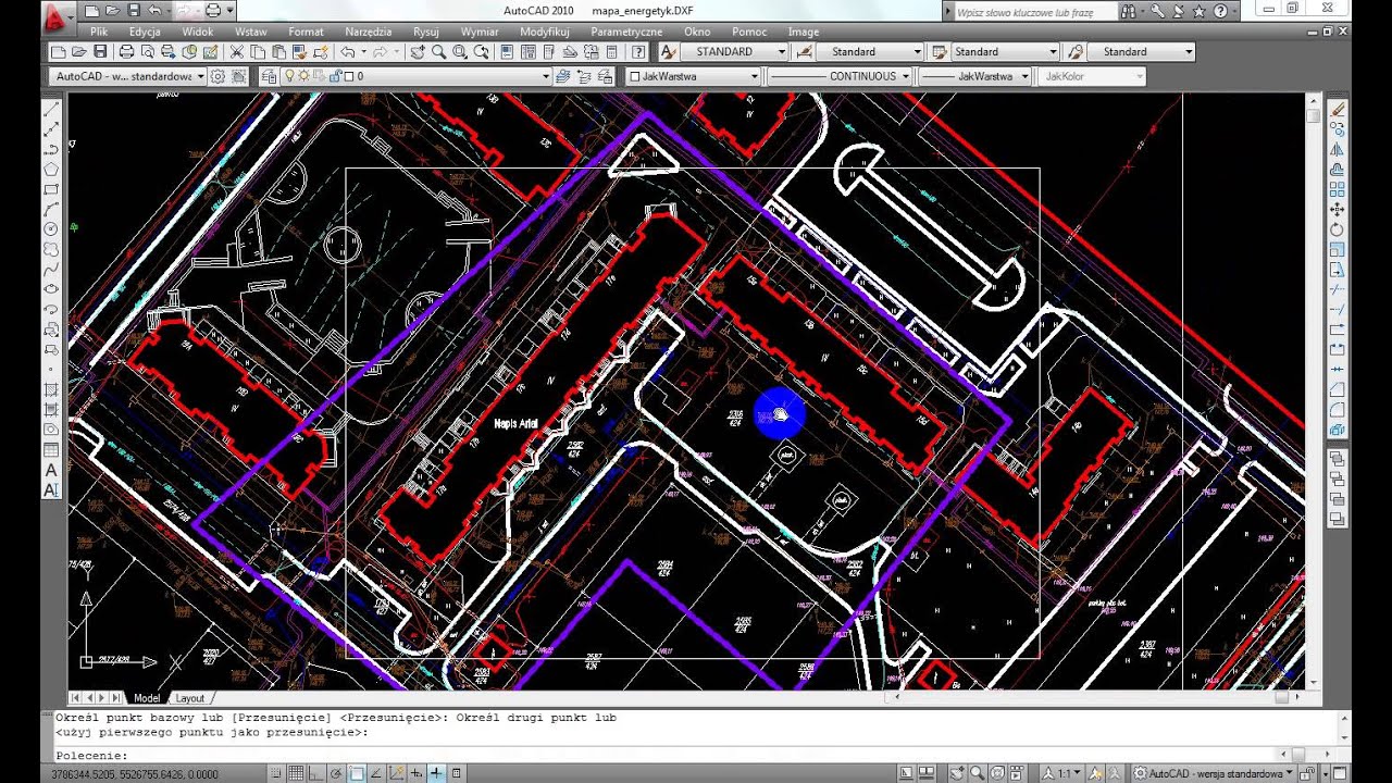 C-GEO Eksport do DXF i wydruk w AutoCAD