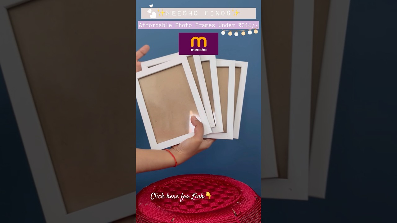 Meesho Finds Set of 5 Photo Frames Under ₹316  #meesho #meeshofind #photoframe #unboxing #ytshorts