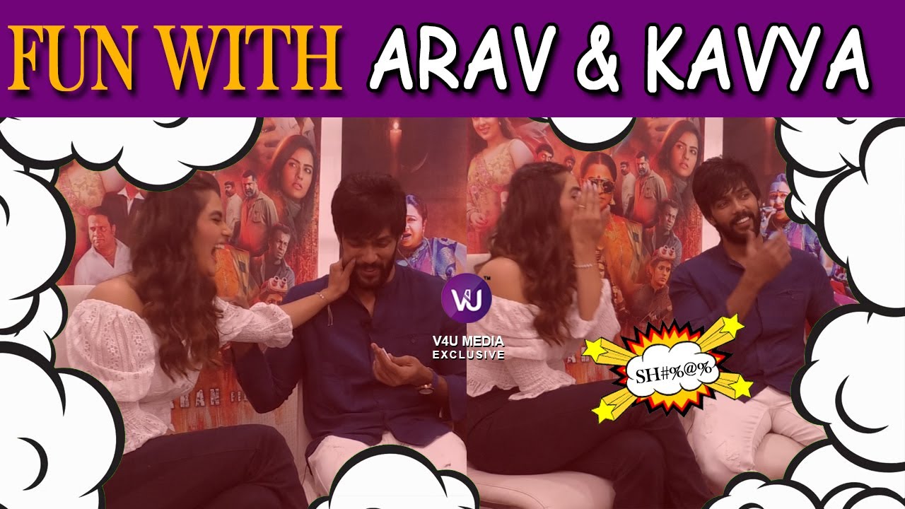 FUN WITH ARAV & KAVYA | Exclusive Interview Part - 1 | Arav | Kavya Thapar | Saran | V4UMedia
