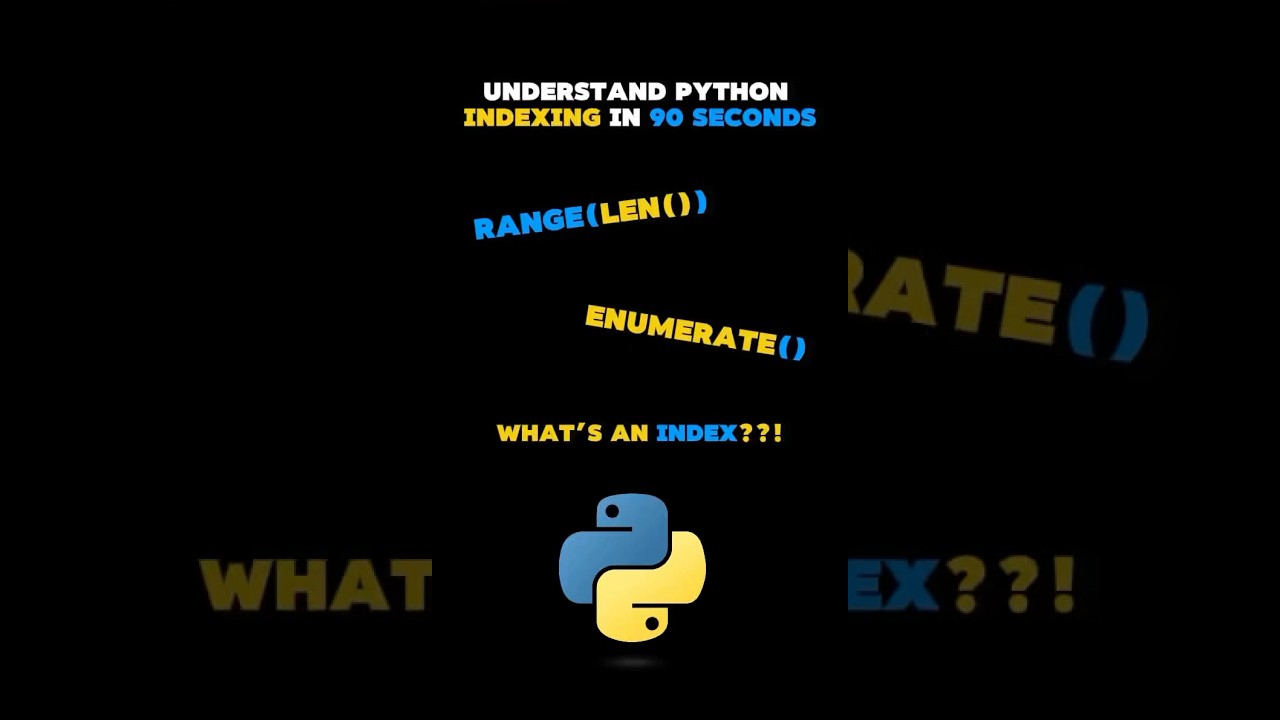 Understand Python Indexing in 90 Seconds ⏱️