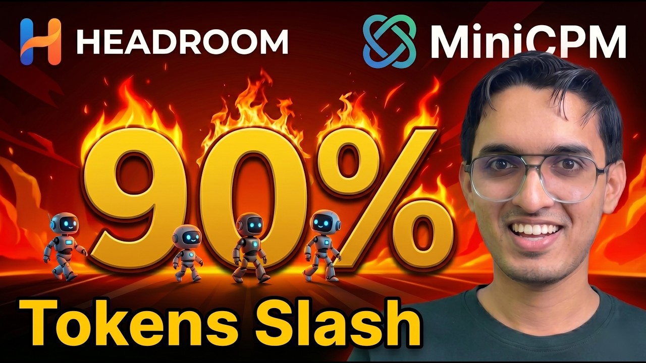 Я сократил количество токенов на 90% для своего мультиагента | HEADROOM AI + MiniCPM5 1B