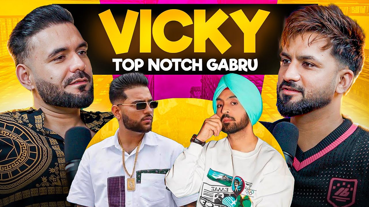 ਖੁਲ੍ਹਕੇ ਬੋਲ਼ੇ Punjabi Singer VICKY | Meeting Diljit dosanjh, Karan Aujla, Gurdas Maan | Aman Aujla