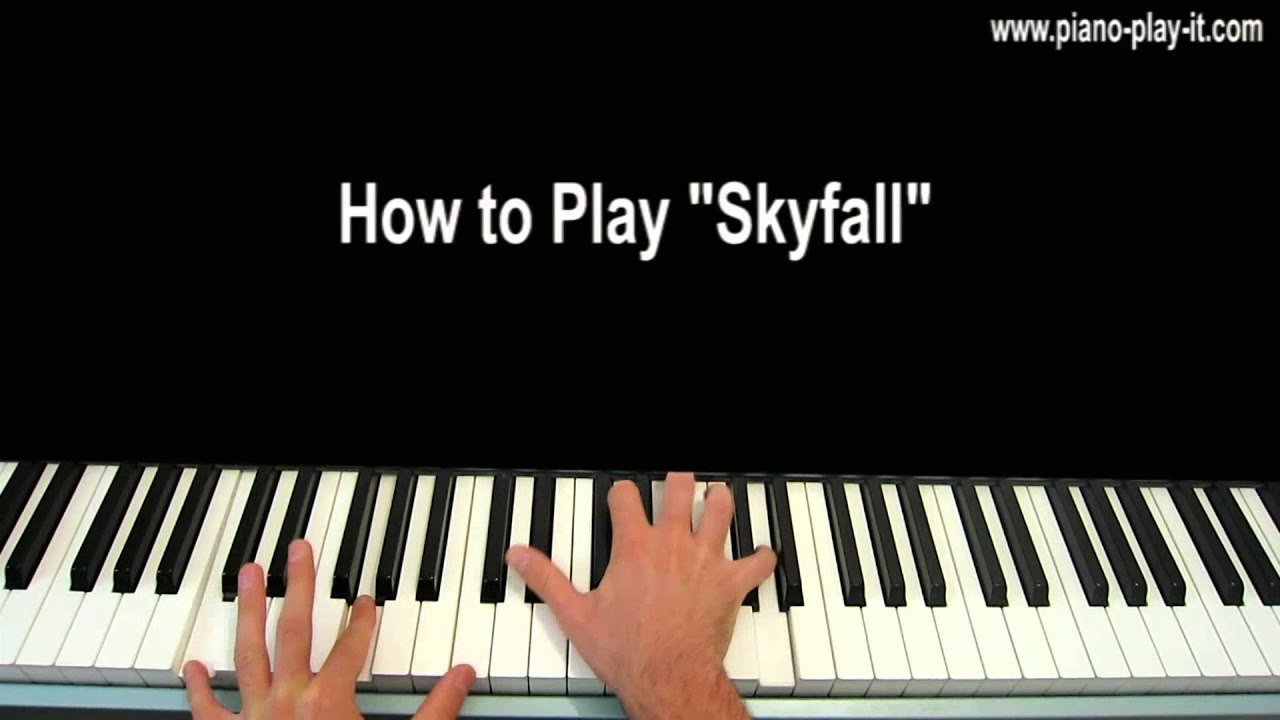 Skyfall Adele Piano Tutorial