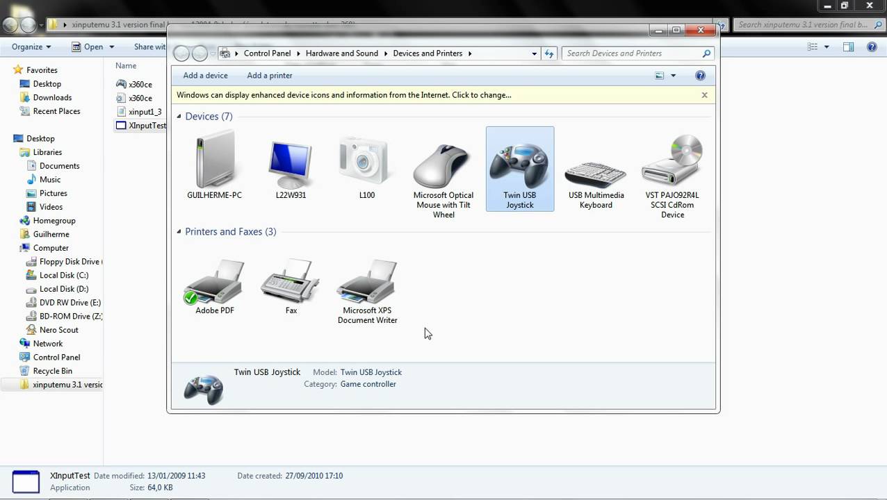 Tutorial de como configurar o Xinput Emu