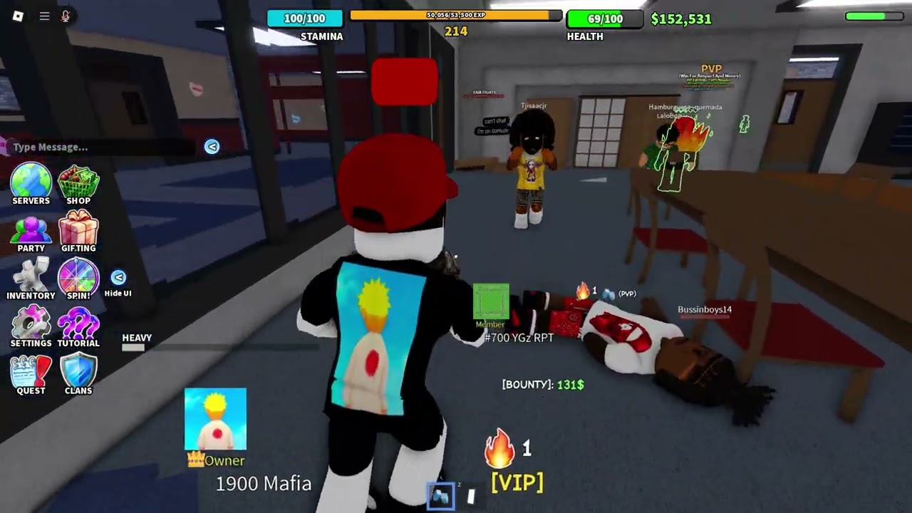 grinding to 20k kills fight in a school