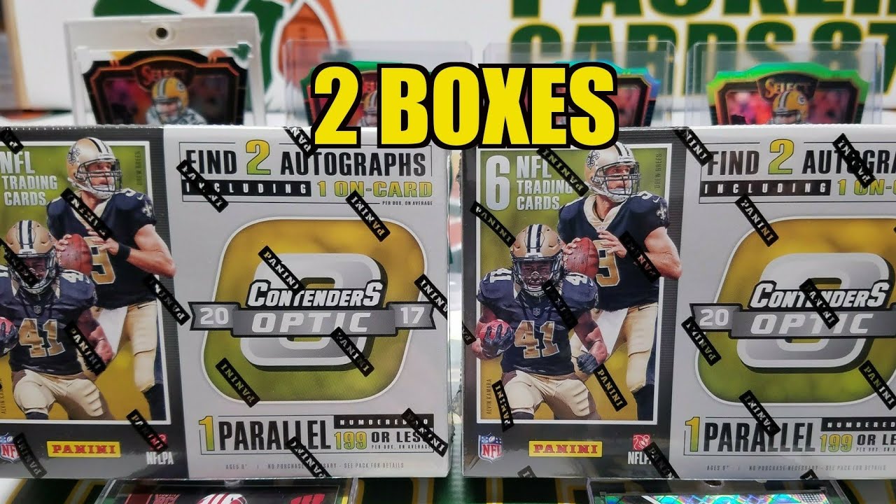 2017 Panini Contenders Optic Football Hobby Box Opening. 2 Boxes