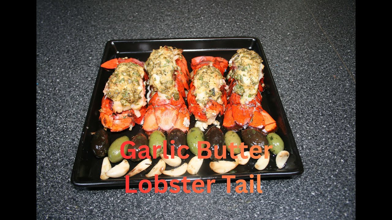 Хвост лобстера с чесночным маслом и чесноком 🦞