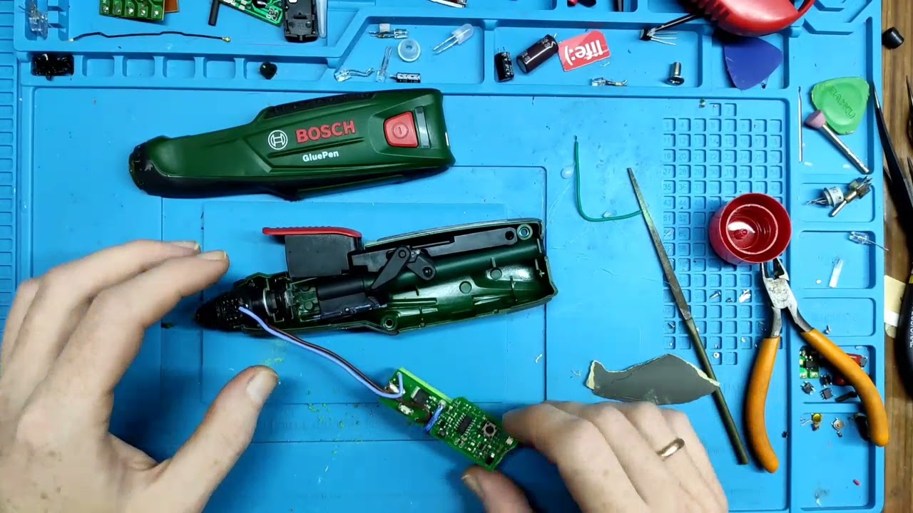 Замена разъёма Micro-usb в Bosh GluePen на Type-c.