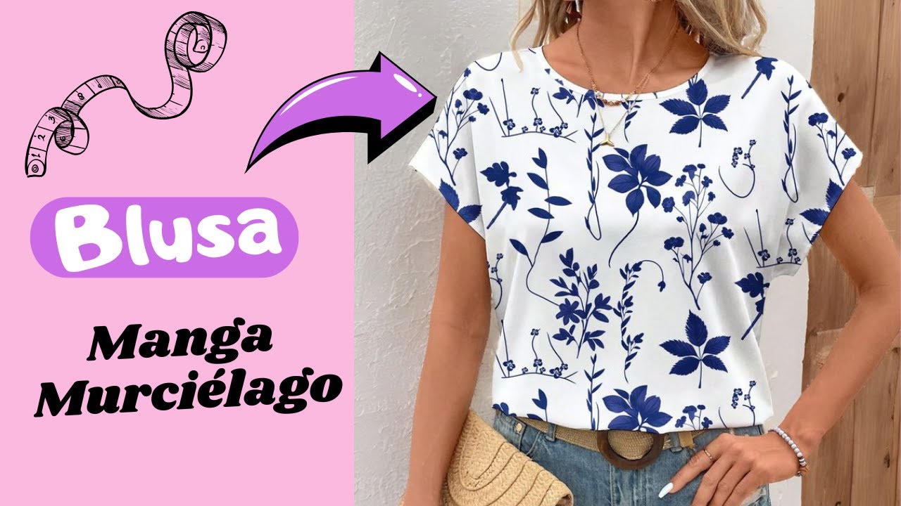 Patronaje y Escalado de Blusa Manga Murciélago, Manga Japonesa ( Muy Fácil de trazar )