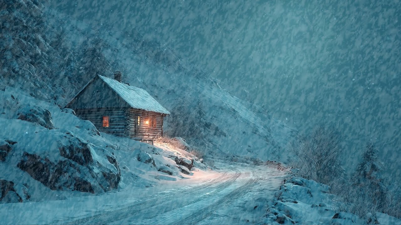 Howling Wind & Blowing Snow | Sounds for Sleep, Study & Relaxation | Relaxing Winter Ambience