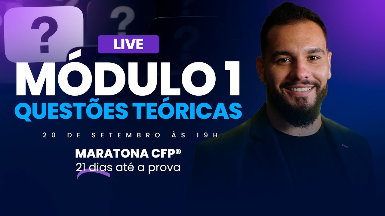 Módulo 1 CFP® - Questões TEÓRICAS | 45º Exame CFP® | Bruno Piacentini