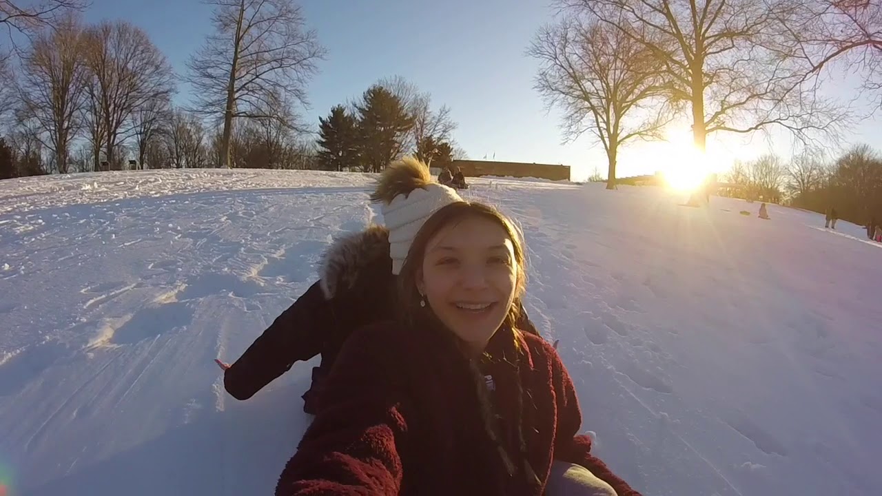 chlo & cass sledding vlog 2021