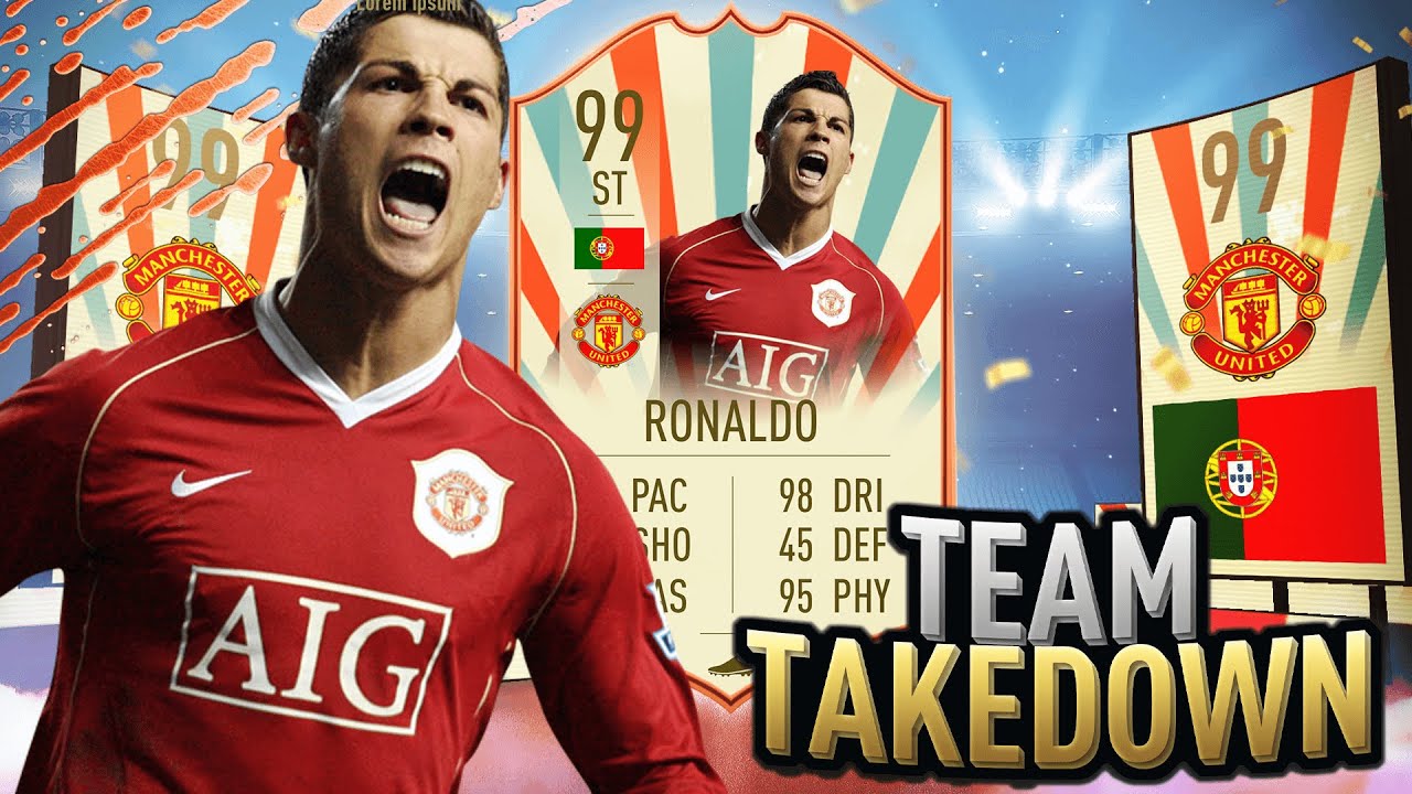 THROWBACK MUFC CRISTIANO RONALDO TEAM TAKEDOWN VS 