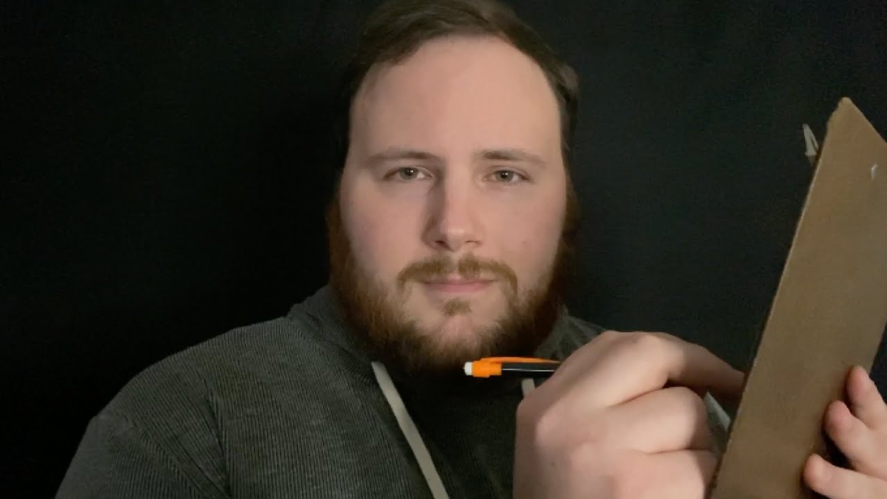 ASMR Questionnaire, Writing and Paper Sounds, Softly Asking Questions for the Faction