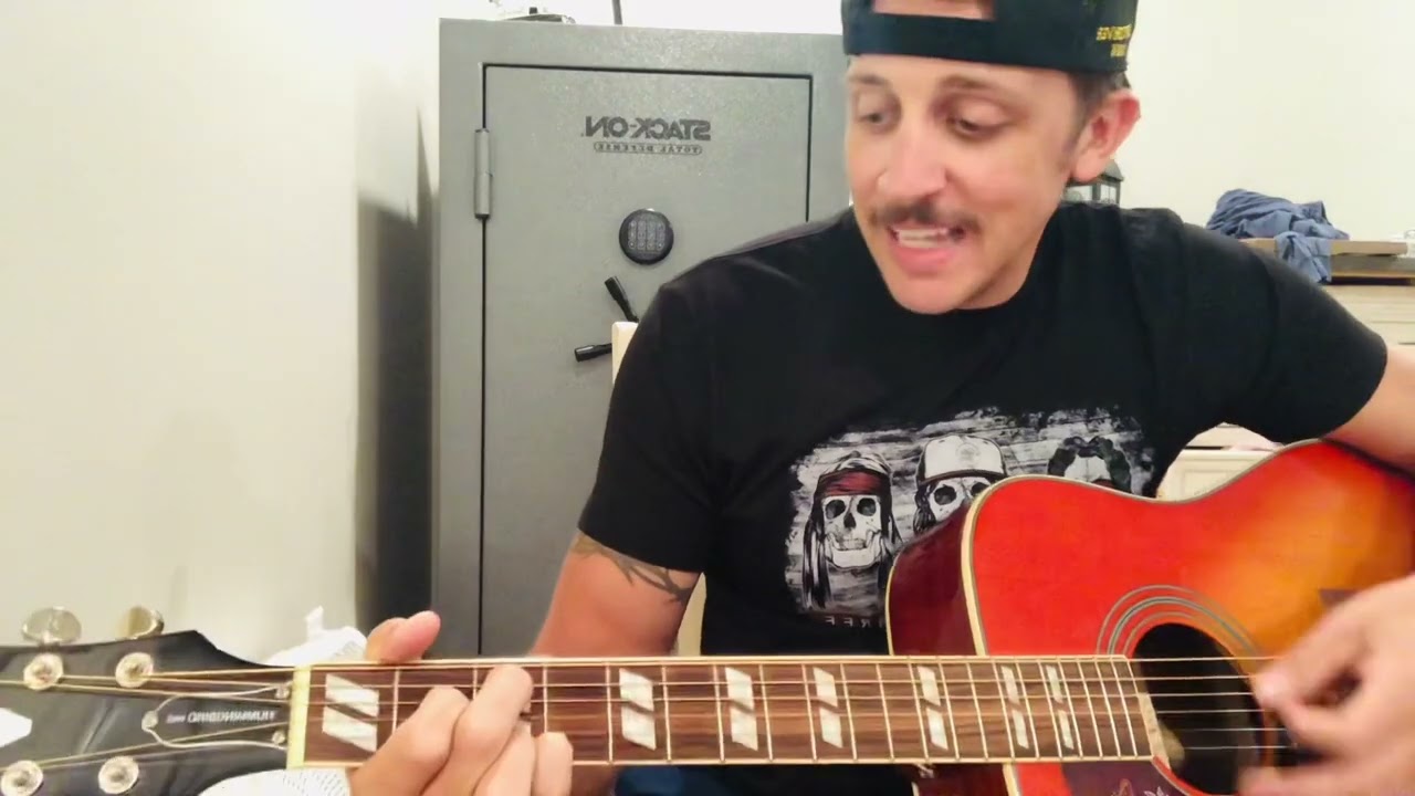 Easy way to play white lighting on guitar for BEGINNERS by the Cadillac three