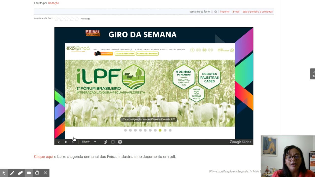 Feiras da Ind&uacute;stria: Giro da Semana - 14 de maio