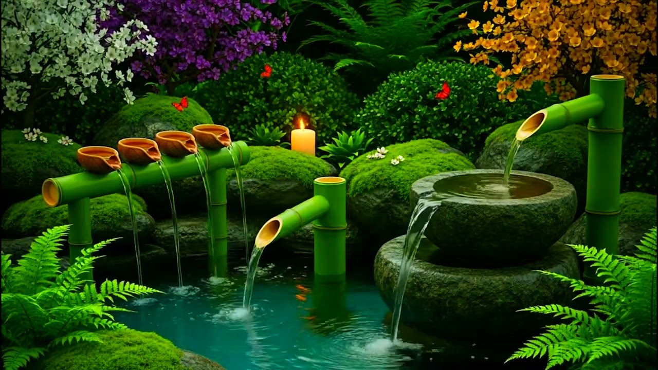 Daytime Tranquility Water Sounds Relaxing Music 🌲 Find Your Zen Stress Relief Fast
