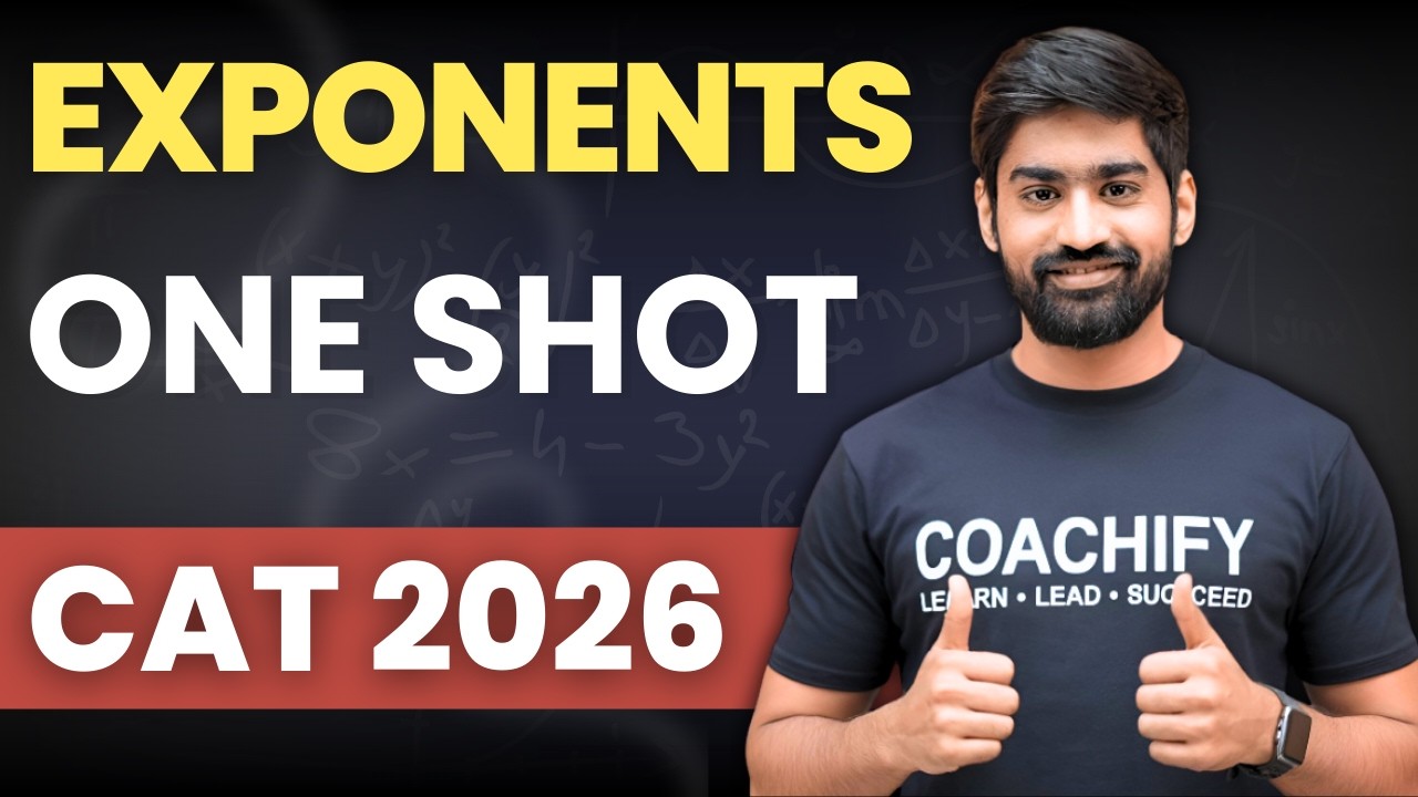 Exponents One Shot for CAT 2026 | Zero to Hero in 20 Minutes! 💯🔥 | Coachify CAT