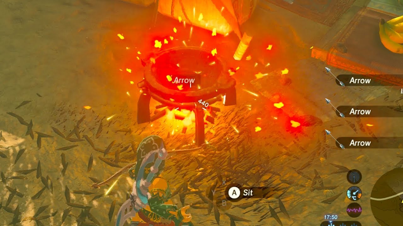 Легкий глюк с бесконечными стрелами в кастрюле — Zelda BOTW