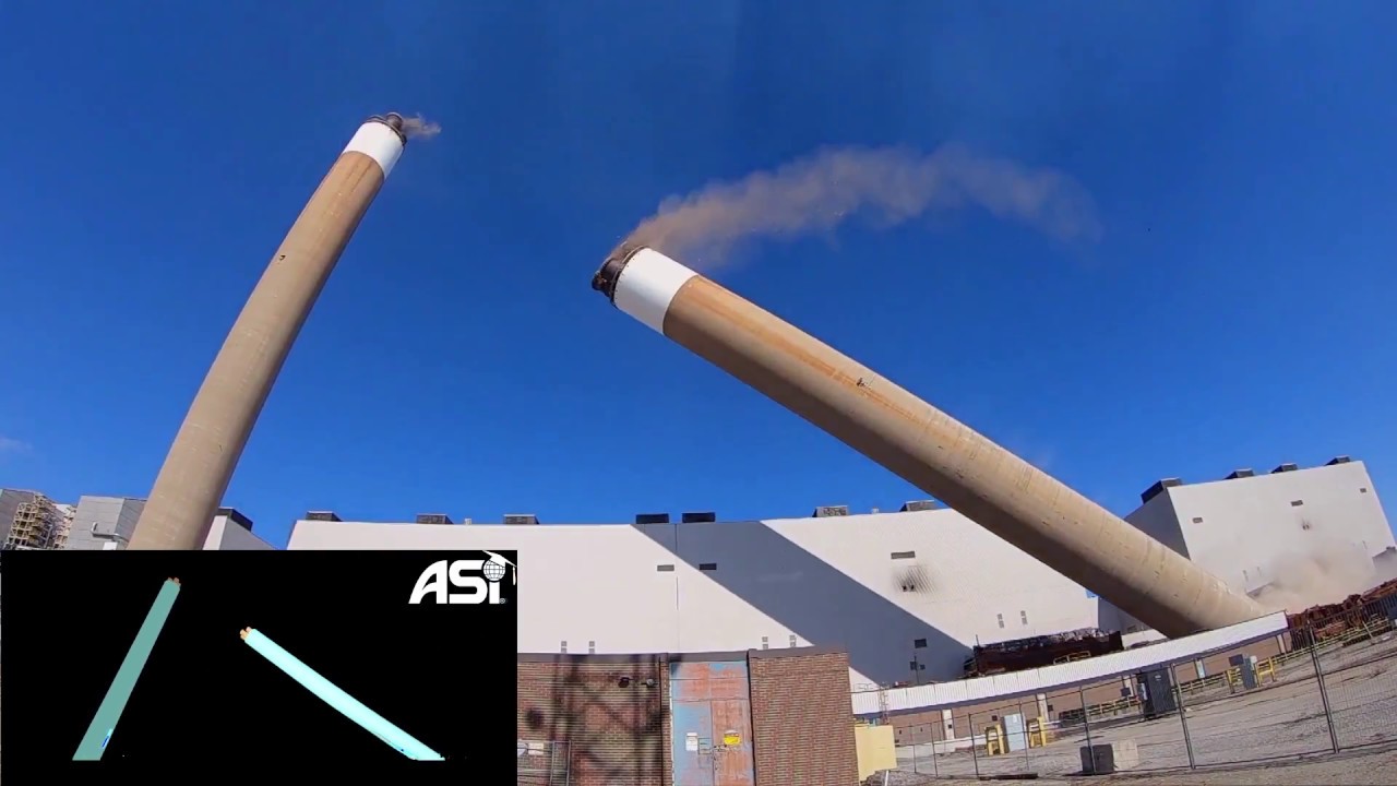 Nanticoke Generating Station Stack Implosion Structural Analysis Side by Side