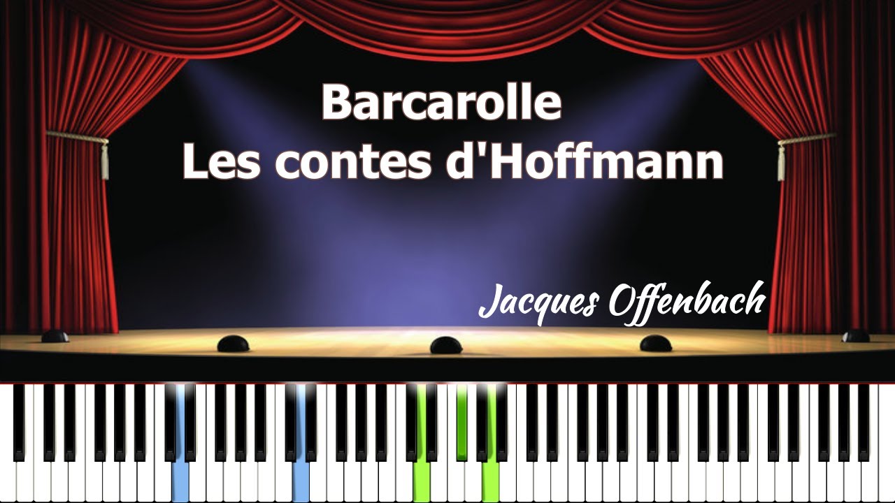 Barcarolle - Les contes d'Hoffmann | Offenbach | Piano Tutorial | Synthesia | How to play
