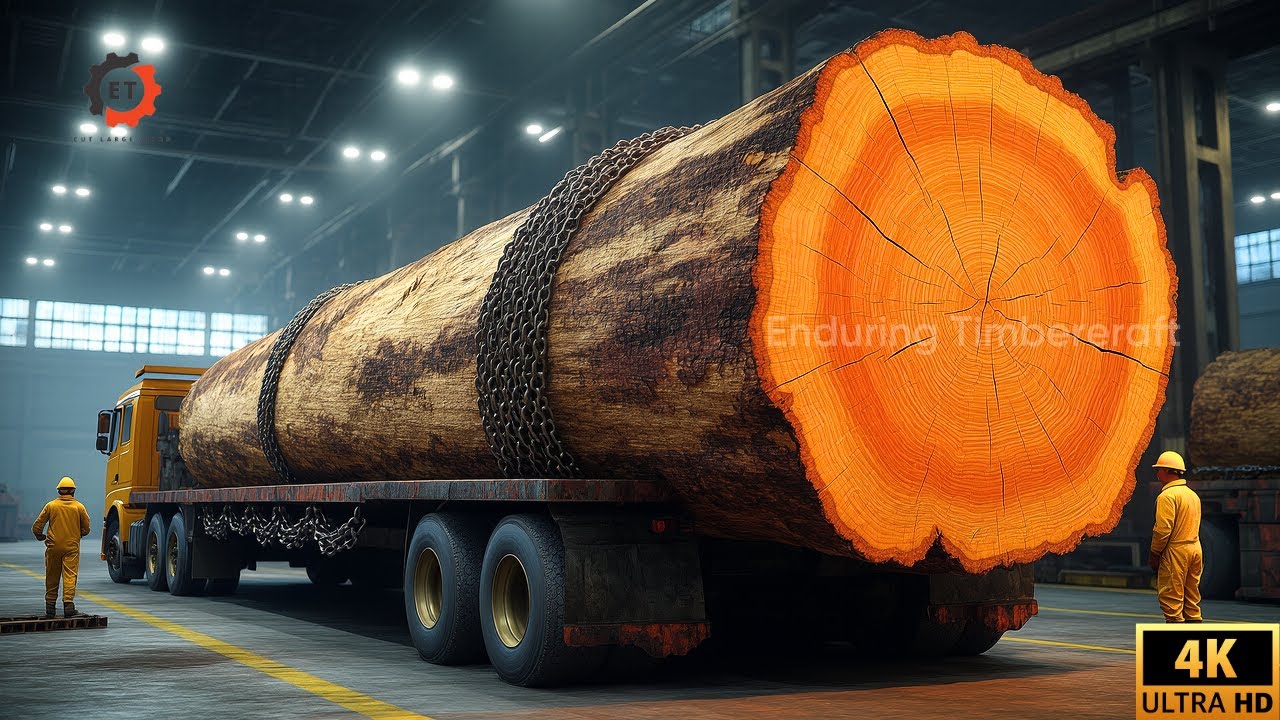 Giant Wood Processing Factory Processes Thousand Year Old Trees | An Amazing Sight Danger Lurks #349