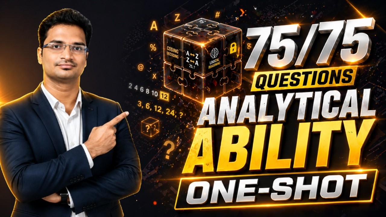 ANALYTICAL ABILITY ONE SHOT🔥MARATHON | 75 PYQ's | TS/AP ICET 2026 | FULL REVISION (LIVE) | SHANAWAZ