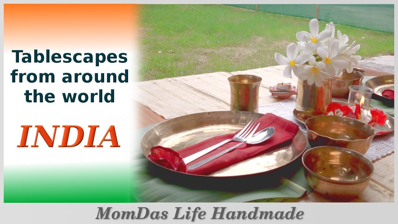 Indian Table Setting for Two / Tablescapes from around the world /INDIA dining table decor