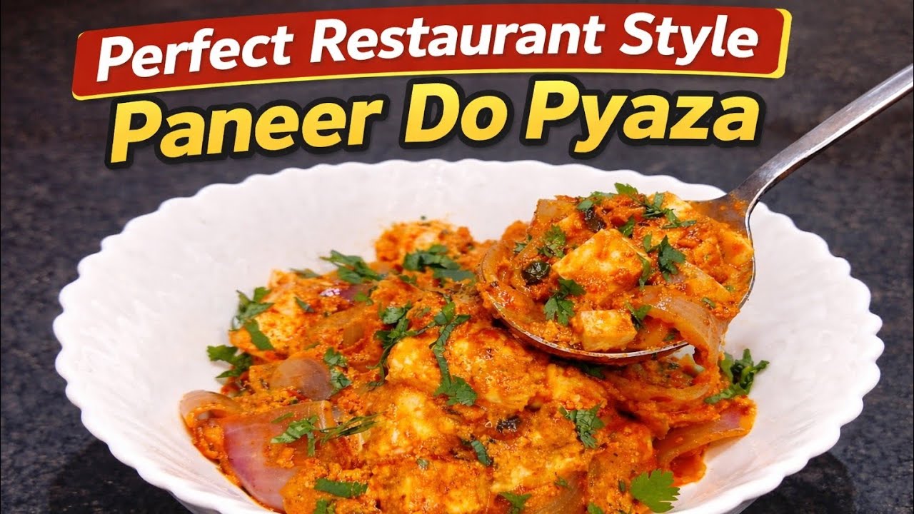 Paneer Do Pyaza Recipe | Restaurant Style Paneer Do Pyaza at Home | Easy Paneer Curry #paneerdopyaza