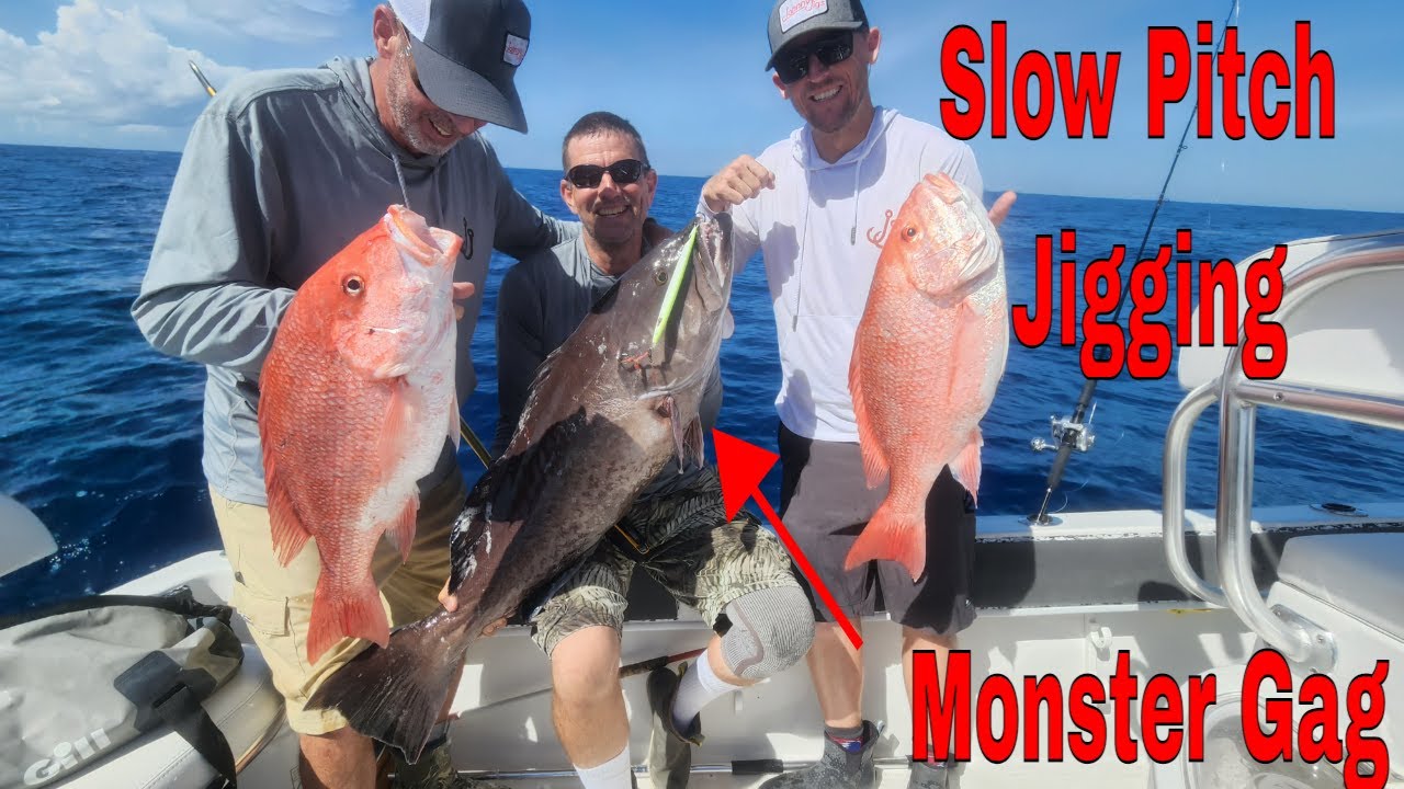 Slow Pitch Jigging | Gag Grouper & Red Snapper | How to Select a jig on the water | JohnnyJigs