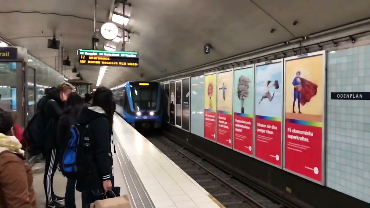Stockholm subway station, Vasastaden, Sweden