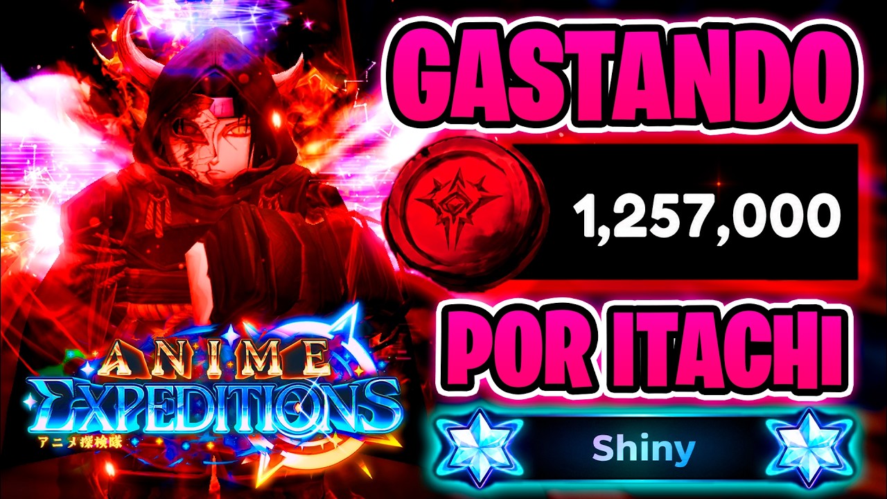 GASTANDO +1M VILLAIN COINS por ITACHI SHINY en ANIME EXPEDITIONS #roblox