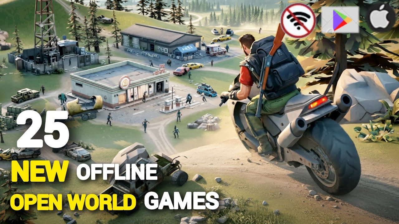 25 BEST OFFLINE OPEN WORLD Games for Android/iOS 2025 || REALISTIC GAMES FOR MOBILE