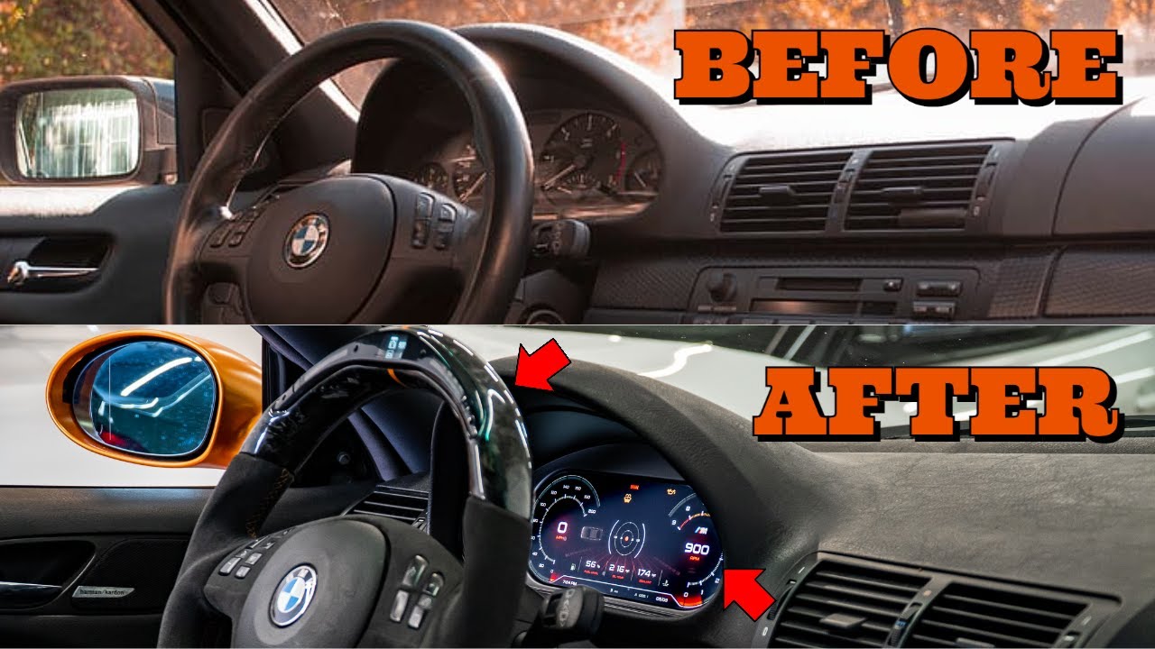 I Made My 20 Year Old BMW E46 M3 Look Futuristic With This Insane Mod! - Digital Cluster