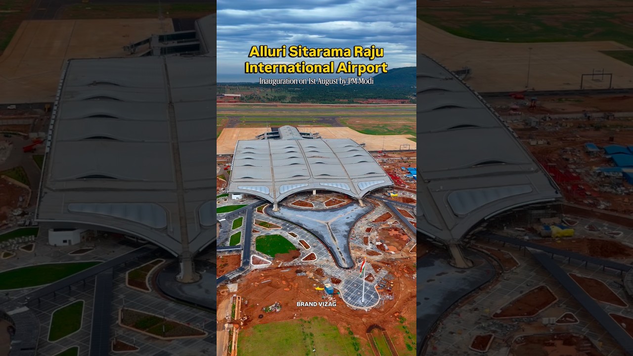 Bhogapuram Airport inauguration on 1st August by PM Modi. #bhogapuramairport #brandvizag #vizag