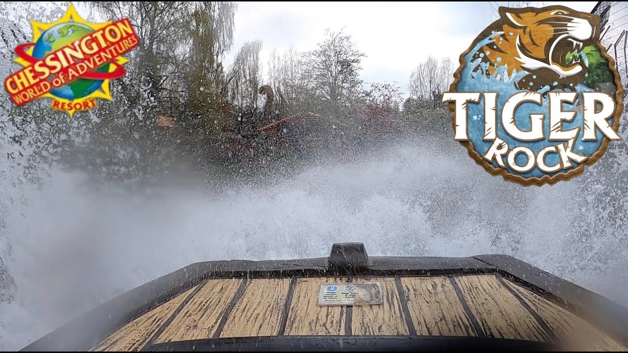 Tiger Rock Mack Rides Log Flume Full HD POV 2023 - Chessington World of Adventures Resort