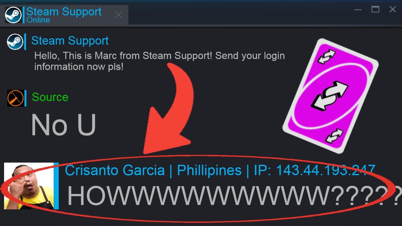 Steam Scammer tries to scam me, I scam him instead
