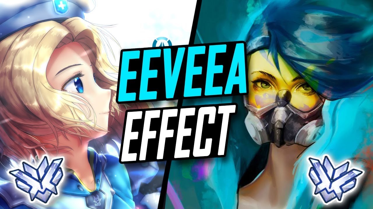 EEVEEA MERCY 2.1 AND EFFECT BEST TRACER! GREAT TEAM? [ OVERWATCH SEASON 6 TOP 500 ]