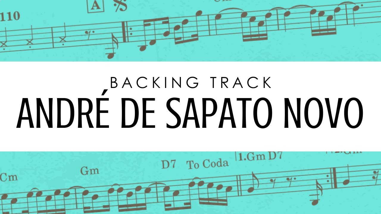 André de Sapato Novo (Instrumentos em Bb) Backing track com partitura #clarinete #clarinet