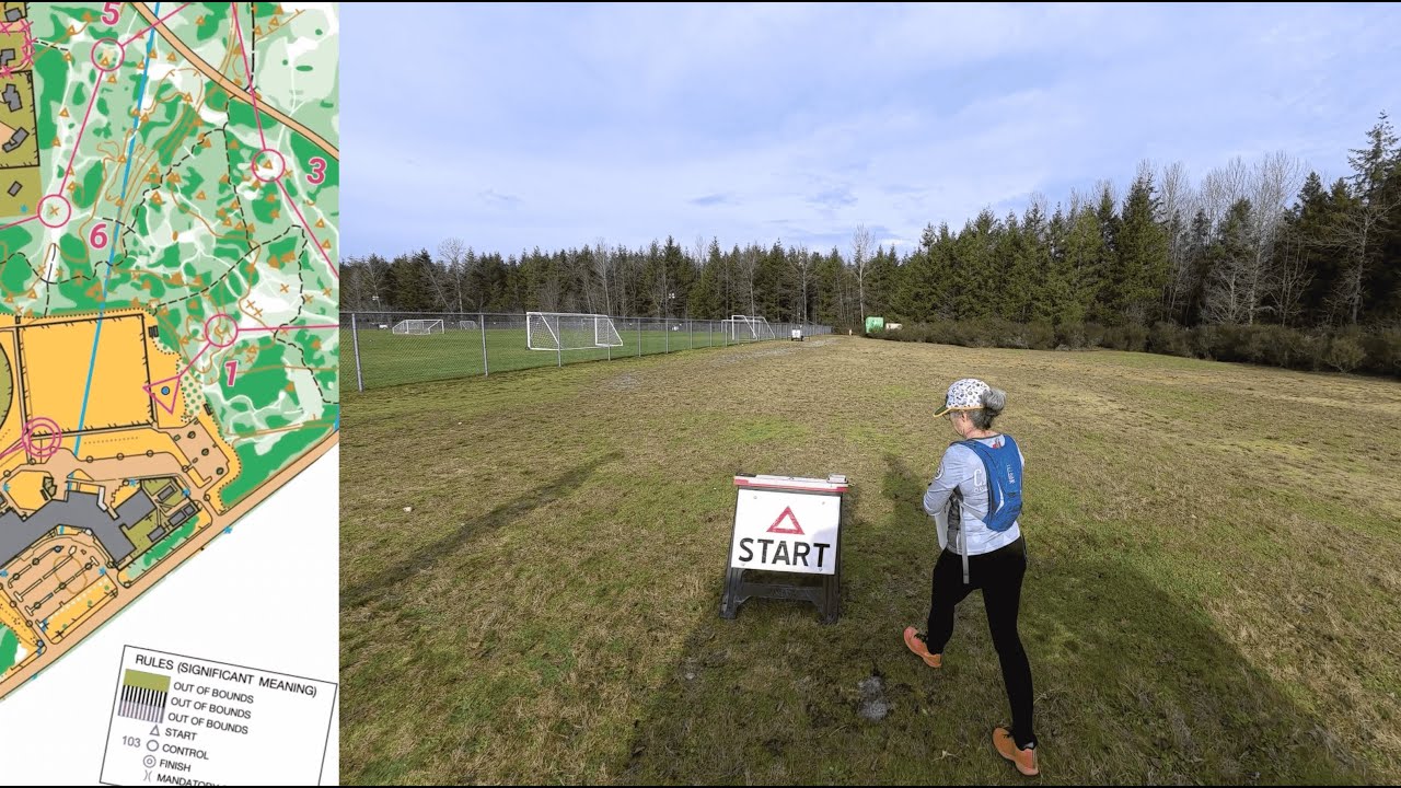 WIOL #5 at Summit Trails MS - Bryce Winters (Orienteering Headcam and route)