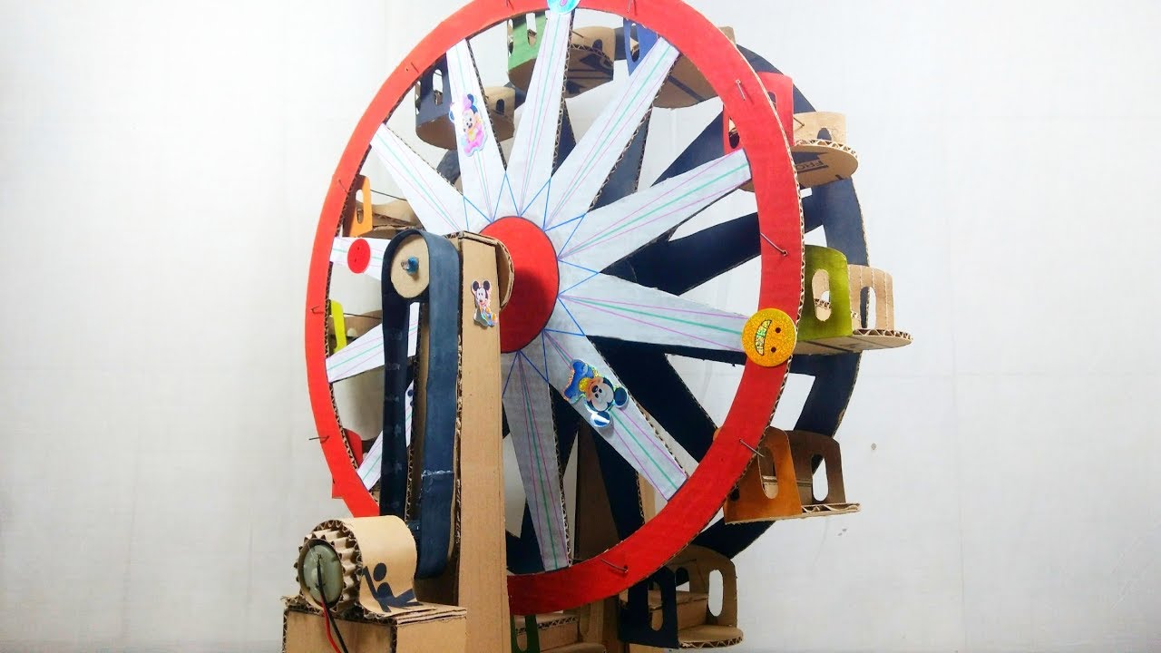 How to Make Scale Model Ferris Wheel Ride ( giant wheel Ride )